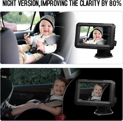 Baby Car Mirror with 1080P Camera & 4.3'' Screen – Solvian