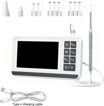 Ear Cleaning Otoscope with 3.9mm Camera and 4.3-Inch HD Screen – Claryon