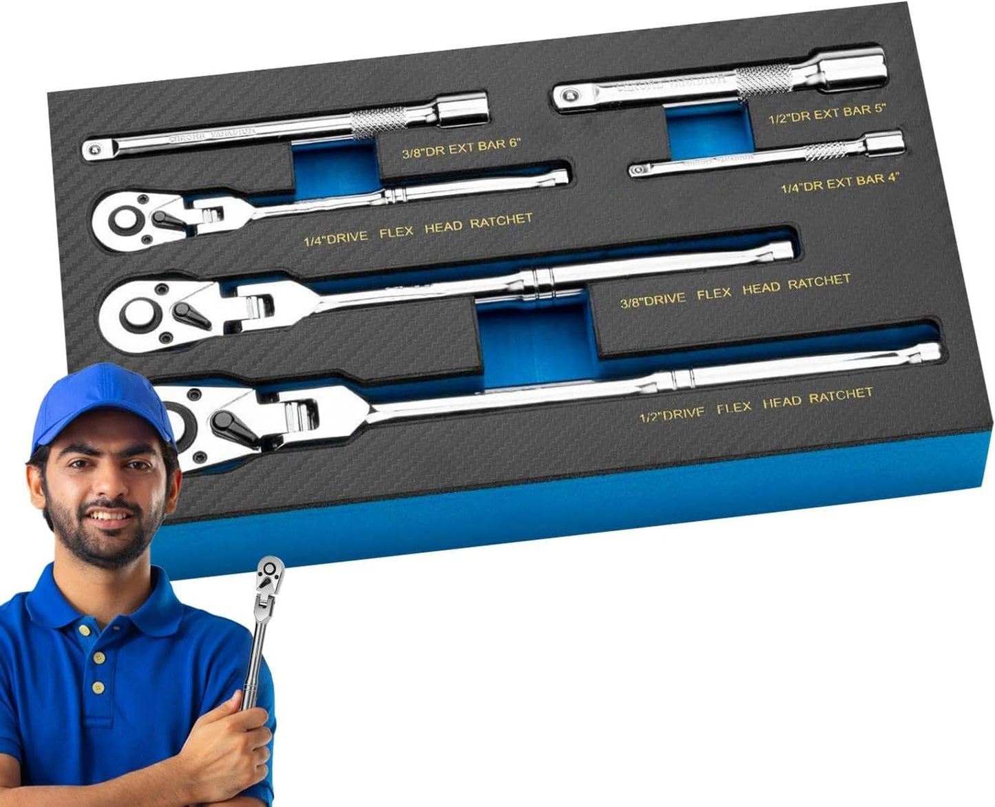 Flexible Head Ratchet Wrench Set – Durotorq
