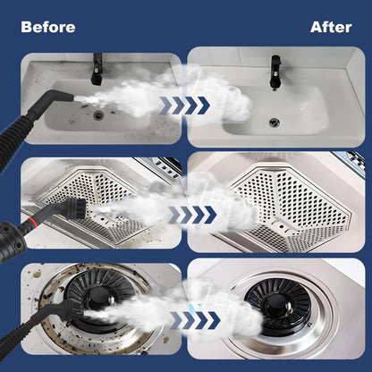 High-Pressure Handheld Steam Cleaner with 9-Piece Accessory Kit – Valtira