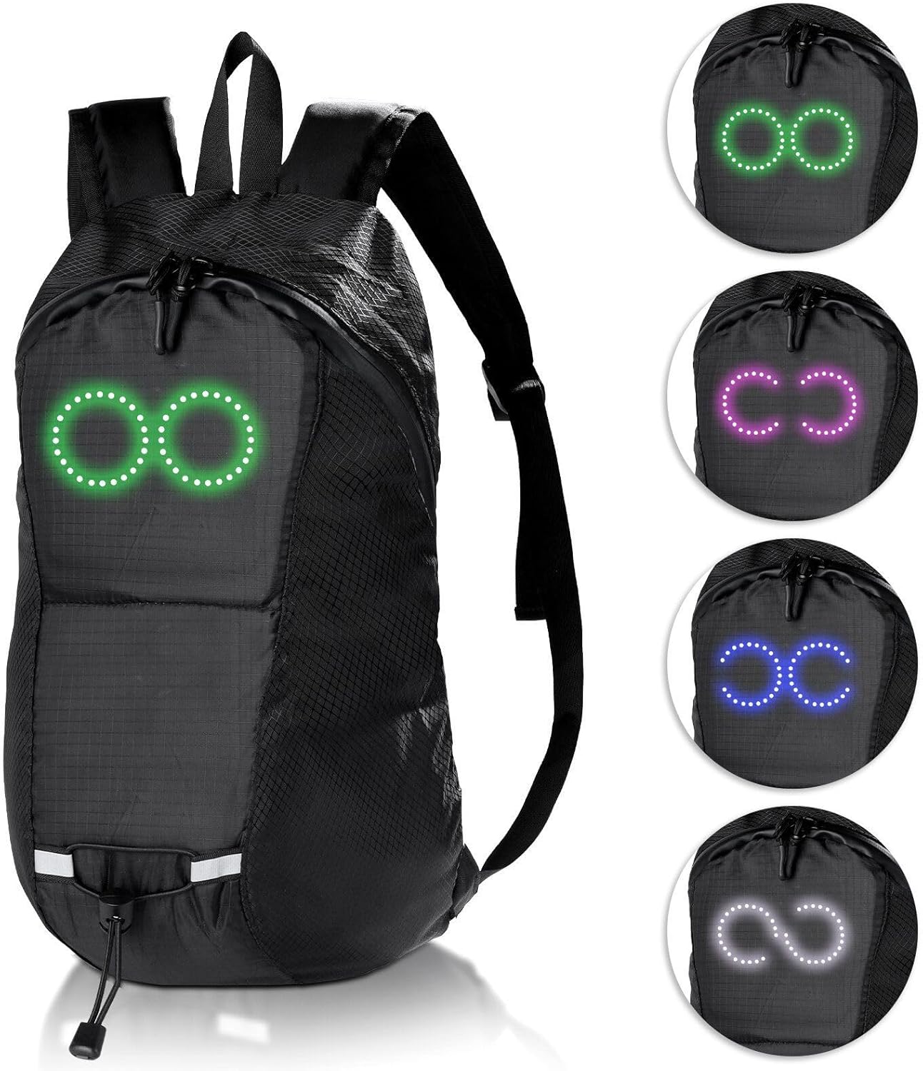 LED Travel Backpack – Waterproof Luminous Rucksack with Audio-Responsive Glow – Nexora
