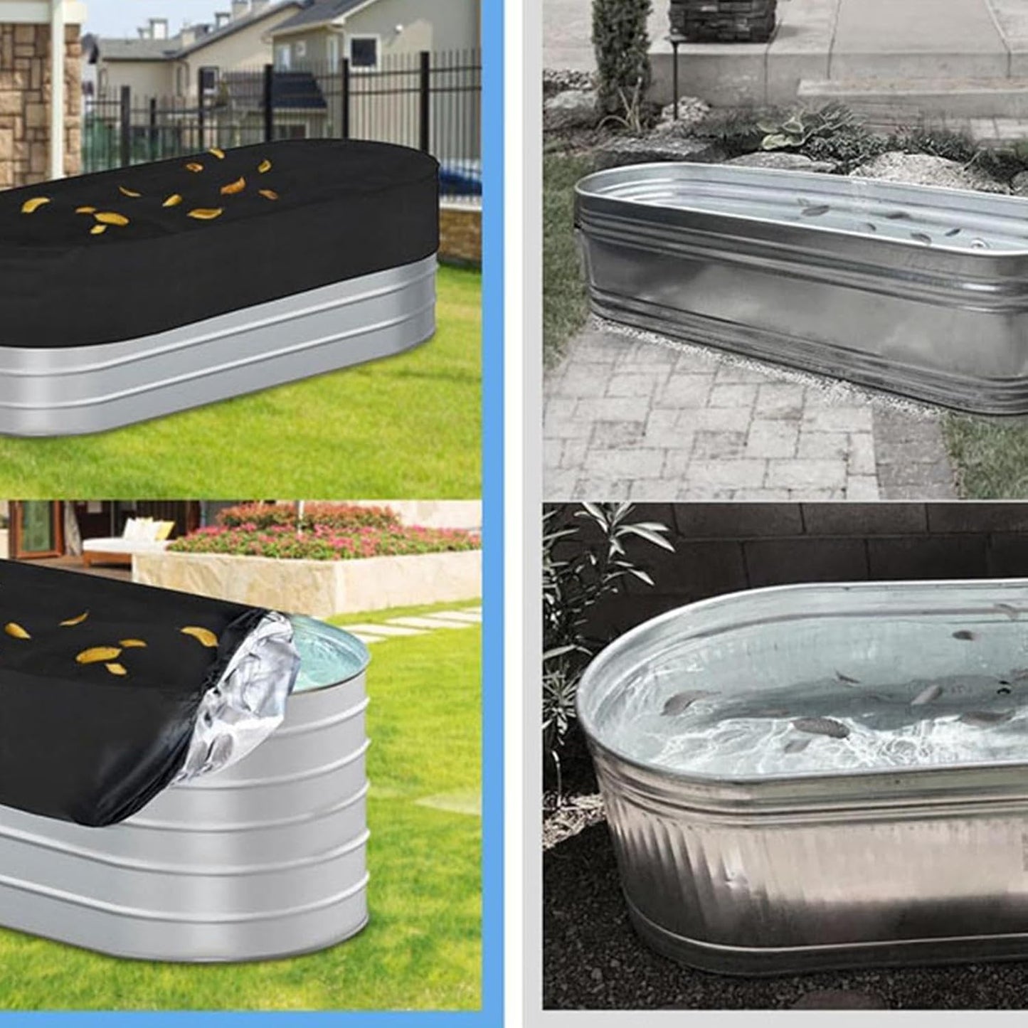 Waterproof UV-Resistant Rip-Proof Protective Lid Ice Bath Tank Cover  – Novyra