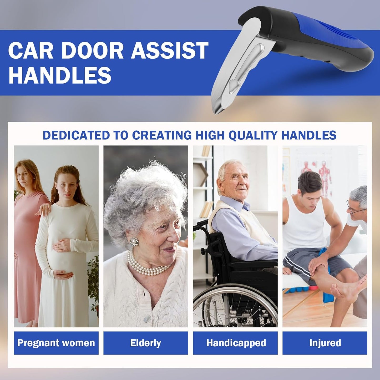 2Pcs Car Assist Handles with Emergency Tools – Moventa