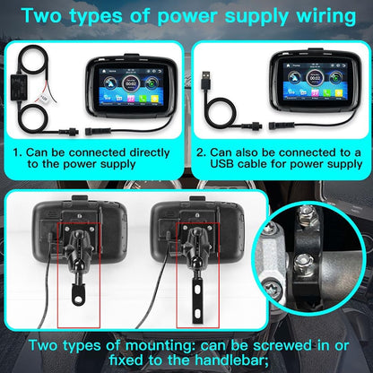 Portable Motorcycle Monitor with 5" IPS Screen – RideMate