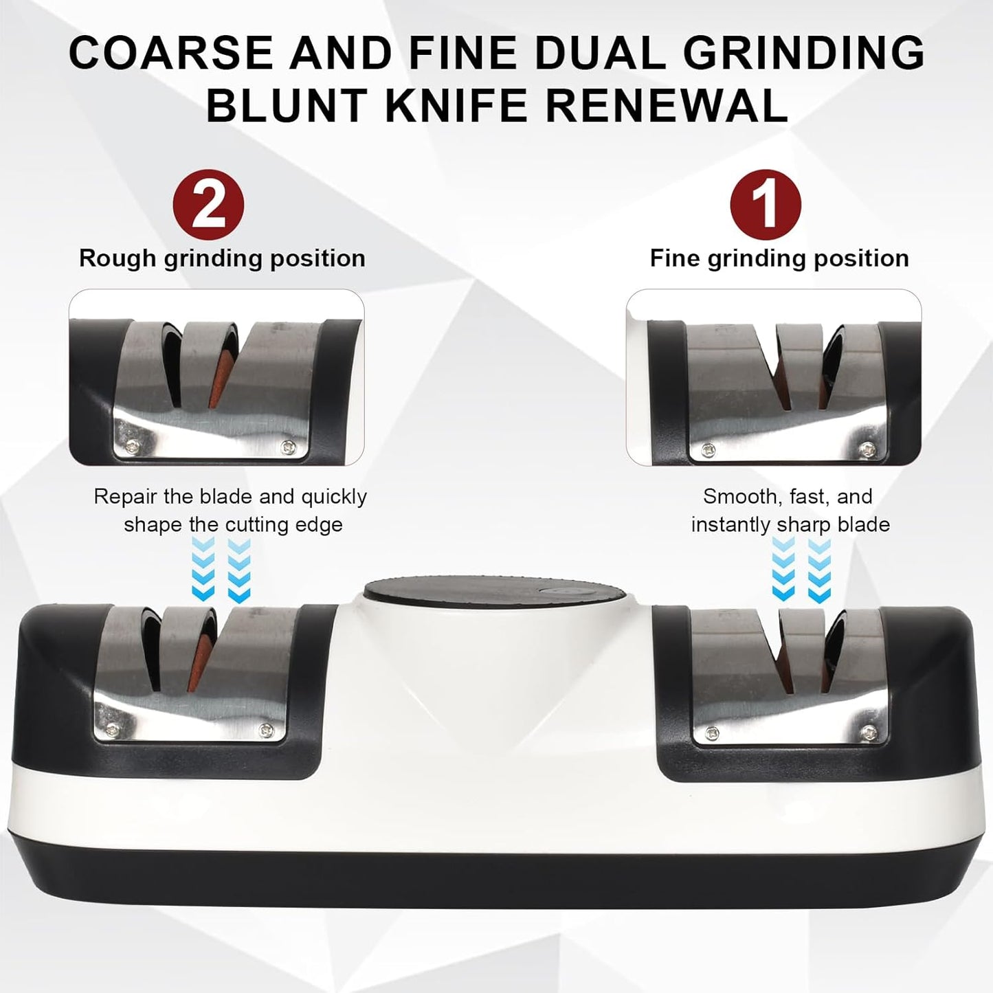 Electric Knife Sharpener with 3 Speeds & LED Display – EdgeMaster