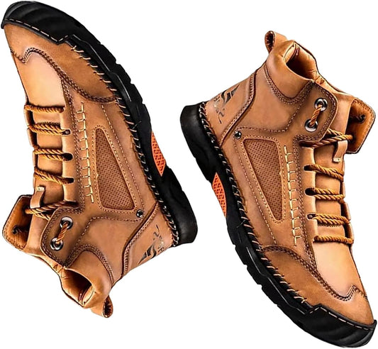 Handmade Waterproof Orthopedic Men’s Boots – Arch Support & Non-Slip Soles – Renvar