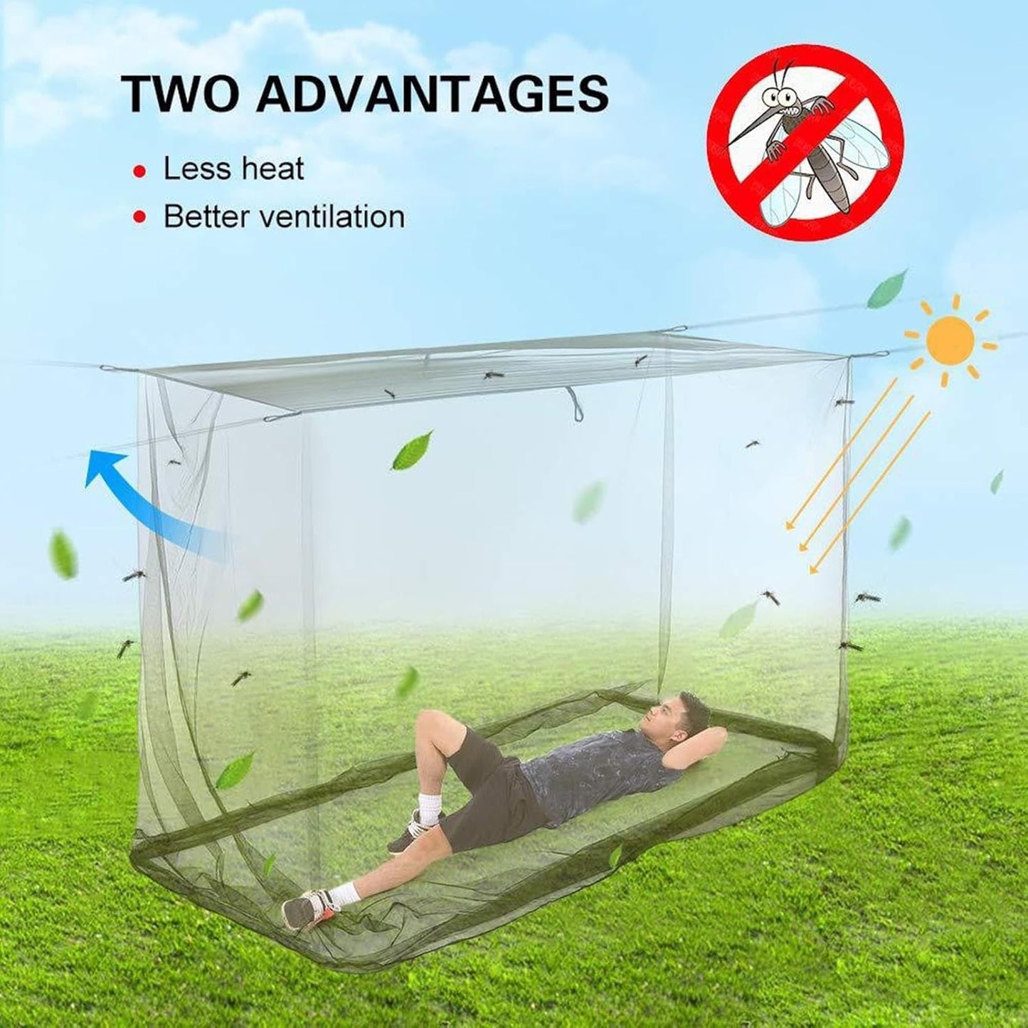 Outdoor Rectangular Fly Net Canopy – Ventora