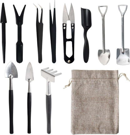 12-in-1 Succulent Tools Set with Storage Bag for Indoor Gardening