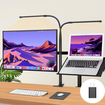 77 LED Desk Clamp Lamp with 27.6 in Flexible Gooseneck – Ravien