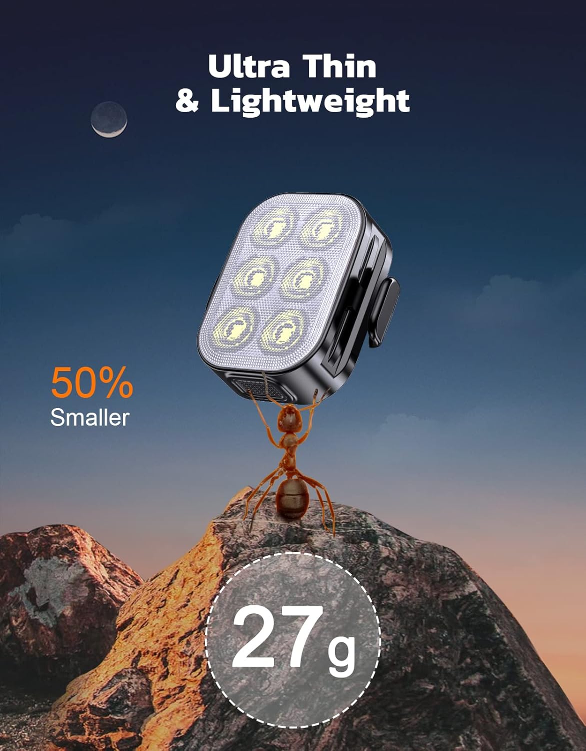 Ultra Slim USB Rechargeable Bike Light Set with 4+6 Modes – SlimBeam