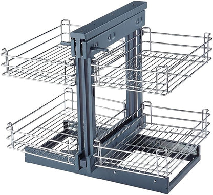 Robust Carbon Steel Blind Corner Cabinet Pull Out Shelf – Zevora