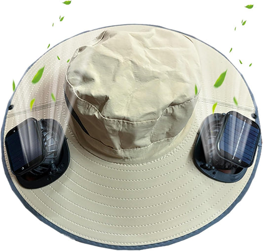 Solar Fan Cooling Hat with UV Protection – Solvoro