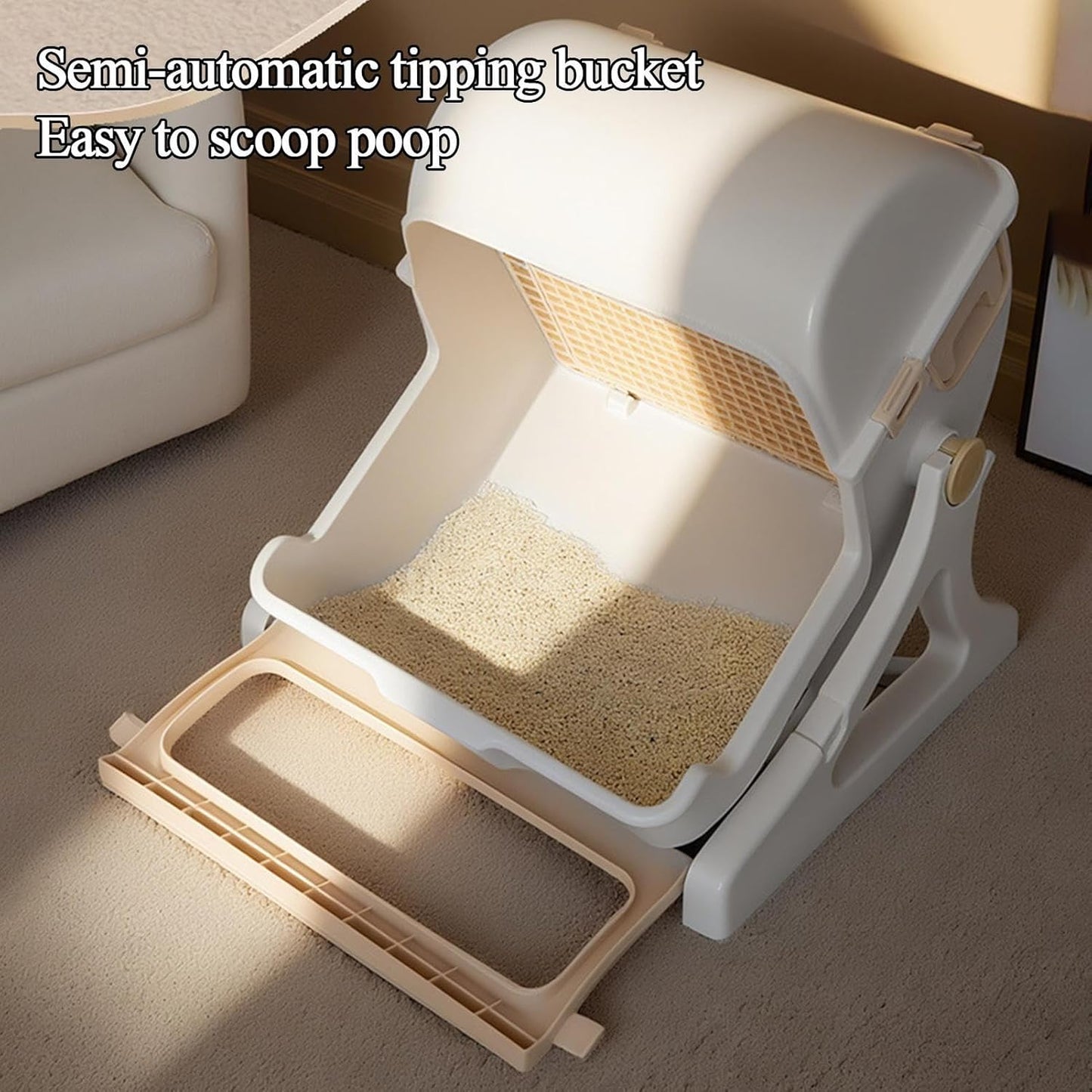Automatic Odorless Litter Box with Open-Top Design – Felvora