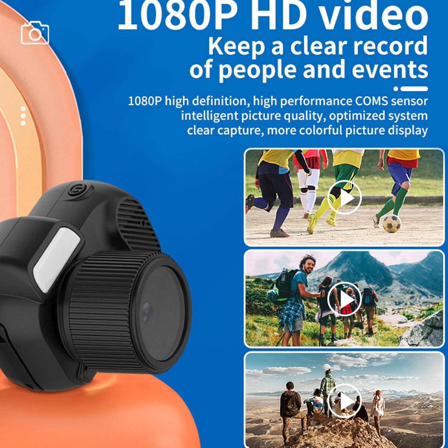 Mini Digital Camera 1080P Color Screen and 100-Minute Battery – Lurevo (1+1 FREE)