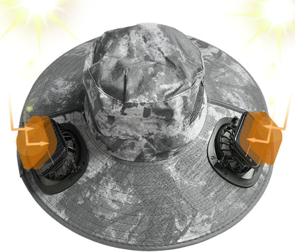 Solar Fan Cooling Hat with UV Protection – Solvoro