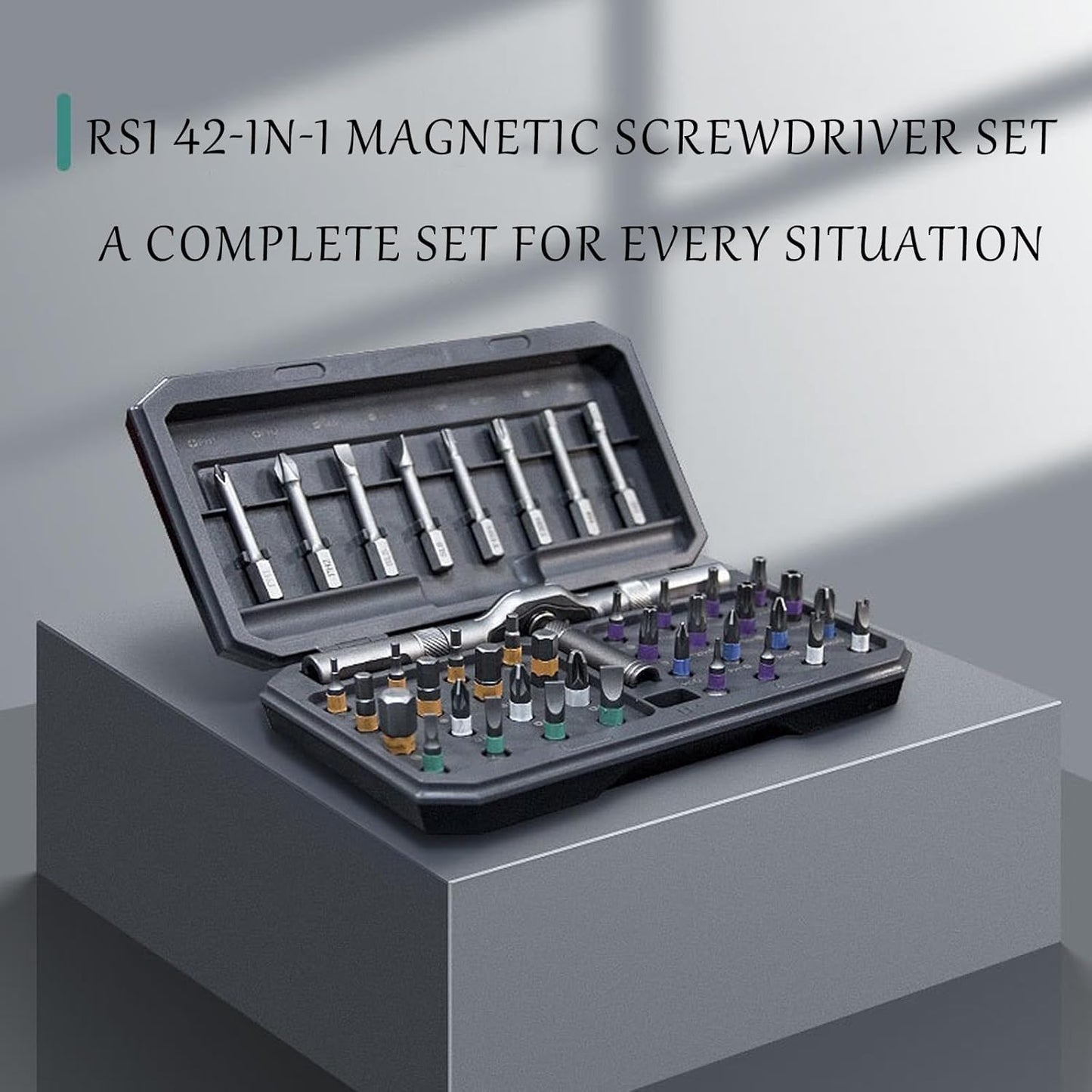 42-in-1 Magnetic Screwdriver Set – Precision Repair Tool Kit with Bits & Handle – Fixaro