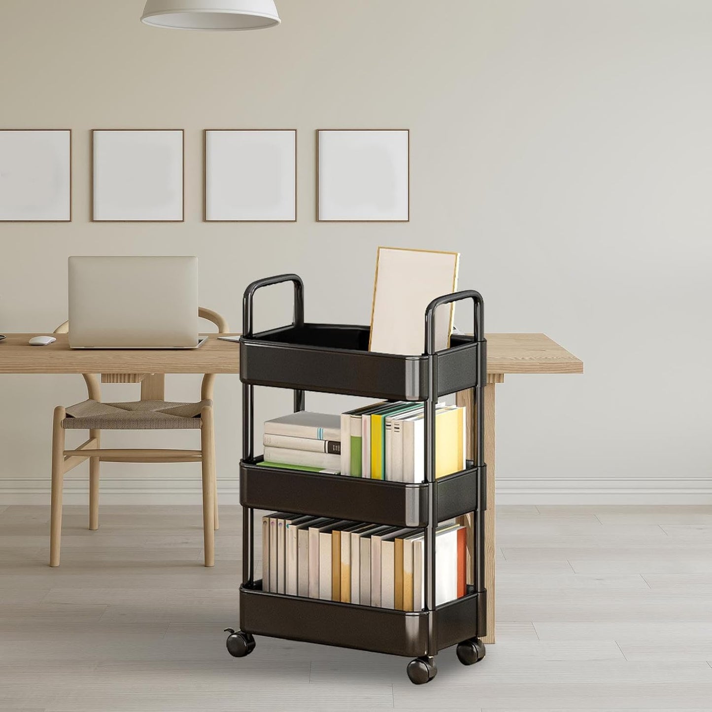 Rolling Utility Cart with Wheels & Handle – Veyora