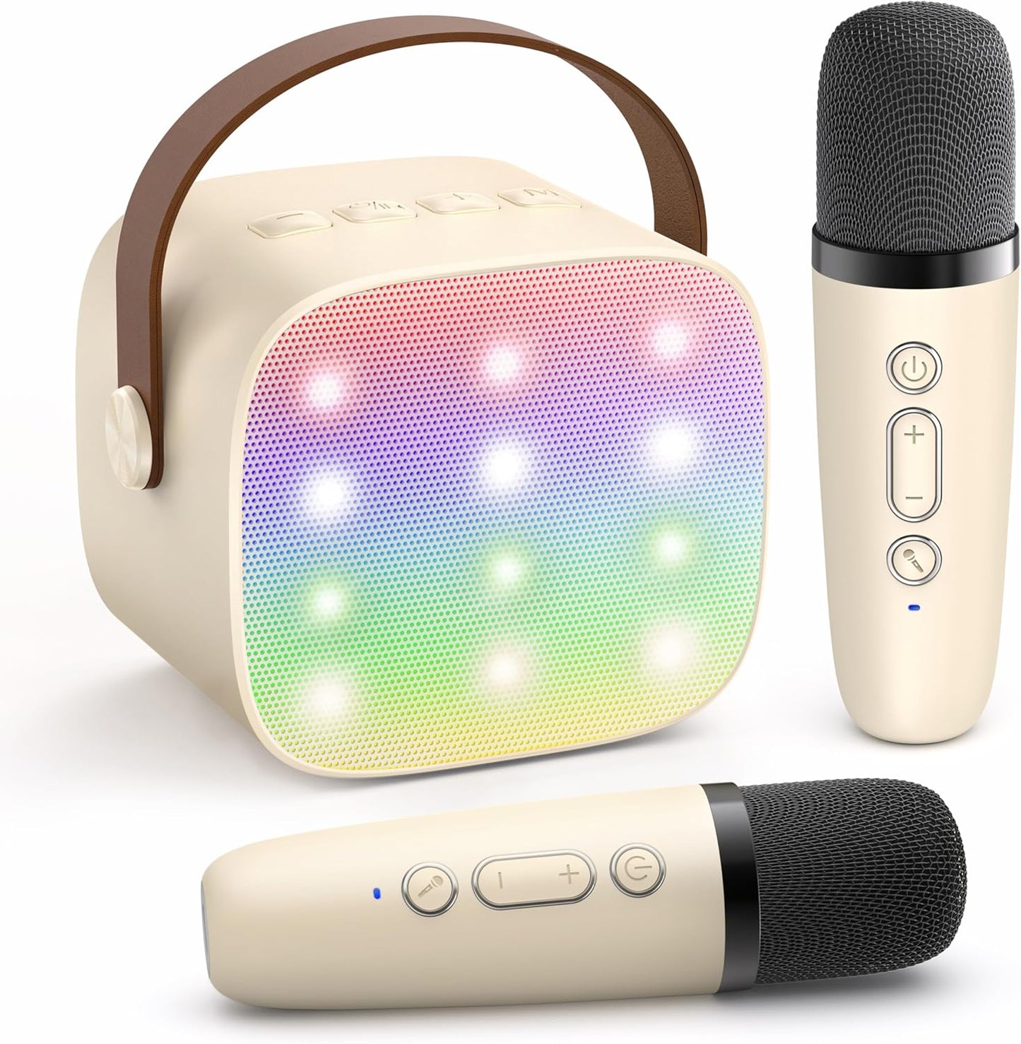 Portable Mini Karaoke Machine with Bluetooth Speaker & 2 Wireless Mics – Veylo