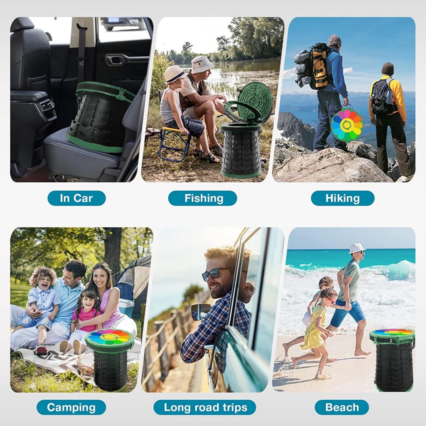 Portable Toilet with Adjustable Height – CampMate
