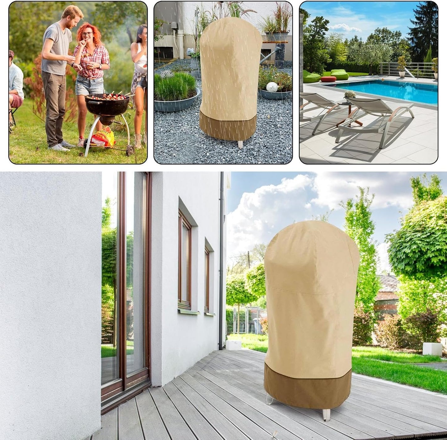 Waterproof Oxford BBQ Smoker Cover with UV Protection – Bravoro