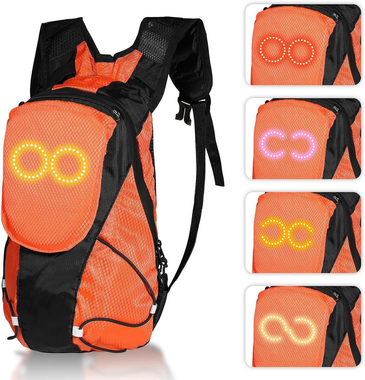LED Motorcycle Backpack – Luminous Safety Glow Bag for Outdoor & Night Riding – Lumaro