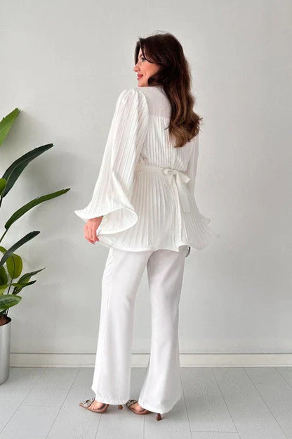 Ladies Pleated Clothing Set – Selene