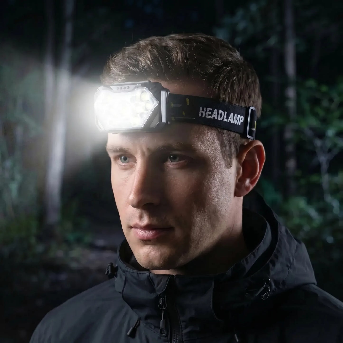 9-LED USB Rechargeable Headlamp -  Luxbeam