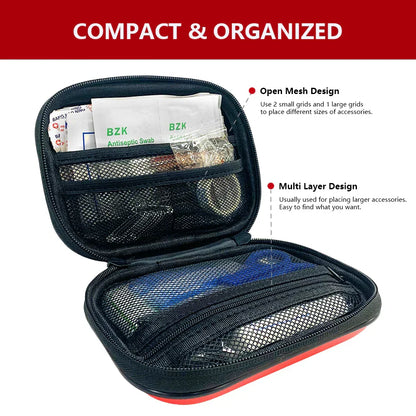 91-Piece First Aid Kit - SafeKit Pro-Red-Nora Luxe