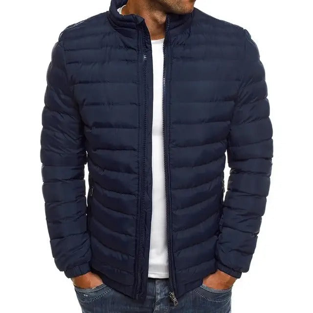 Men's Overcoat with Stand-Up Collar - Lennart