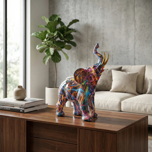 Abstract Elephant Tabletop Sculpture - Artelphant