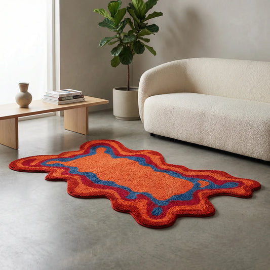 Abstract Shaped Area Rug - Aurevra