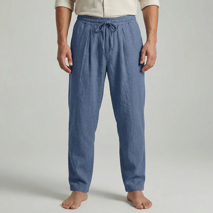 Ankle-Length Drawstring Casual Pants - Adam