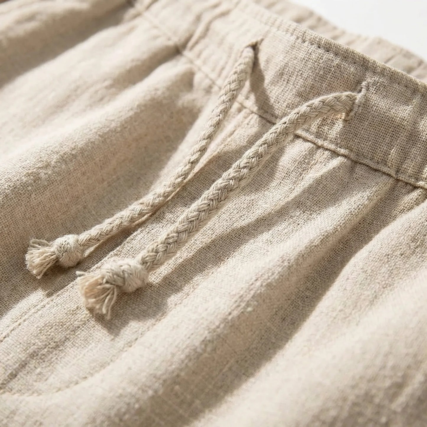 Ankle-Length Drawstring Casual Pants - Adam