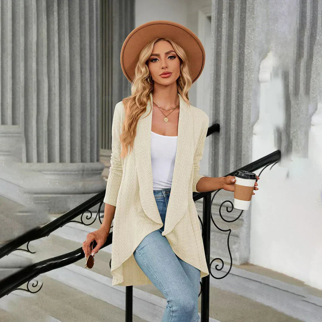 Knitted Ladies Cardigan with Open Fit – Aurora