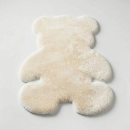 Bear-Shaped Plush Accent Rug - Bearvish