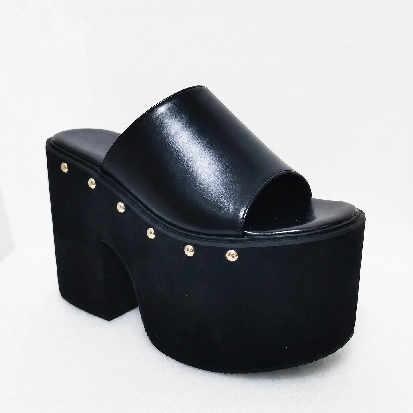 Black Platform Sandals - Nicole