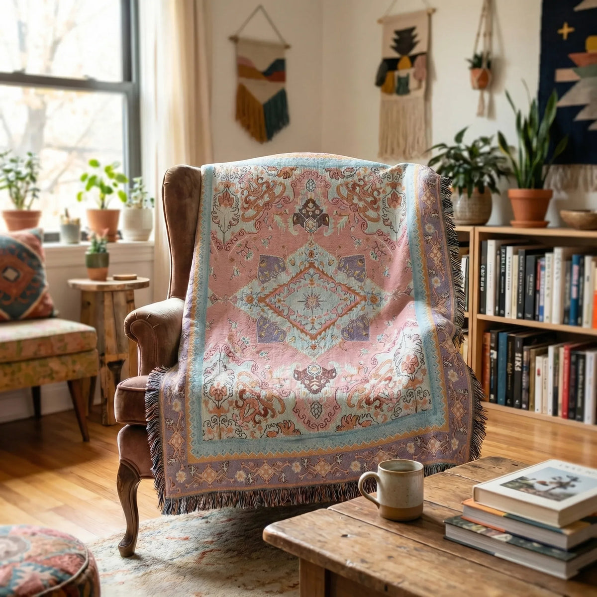 Boho Tapestry Throw Blanket - Desertloom