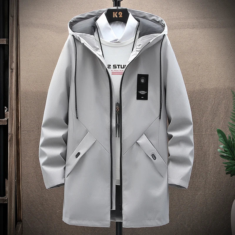 Hooded Jacket with Long Fit – Damian