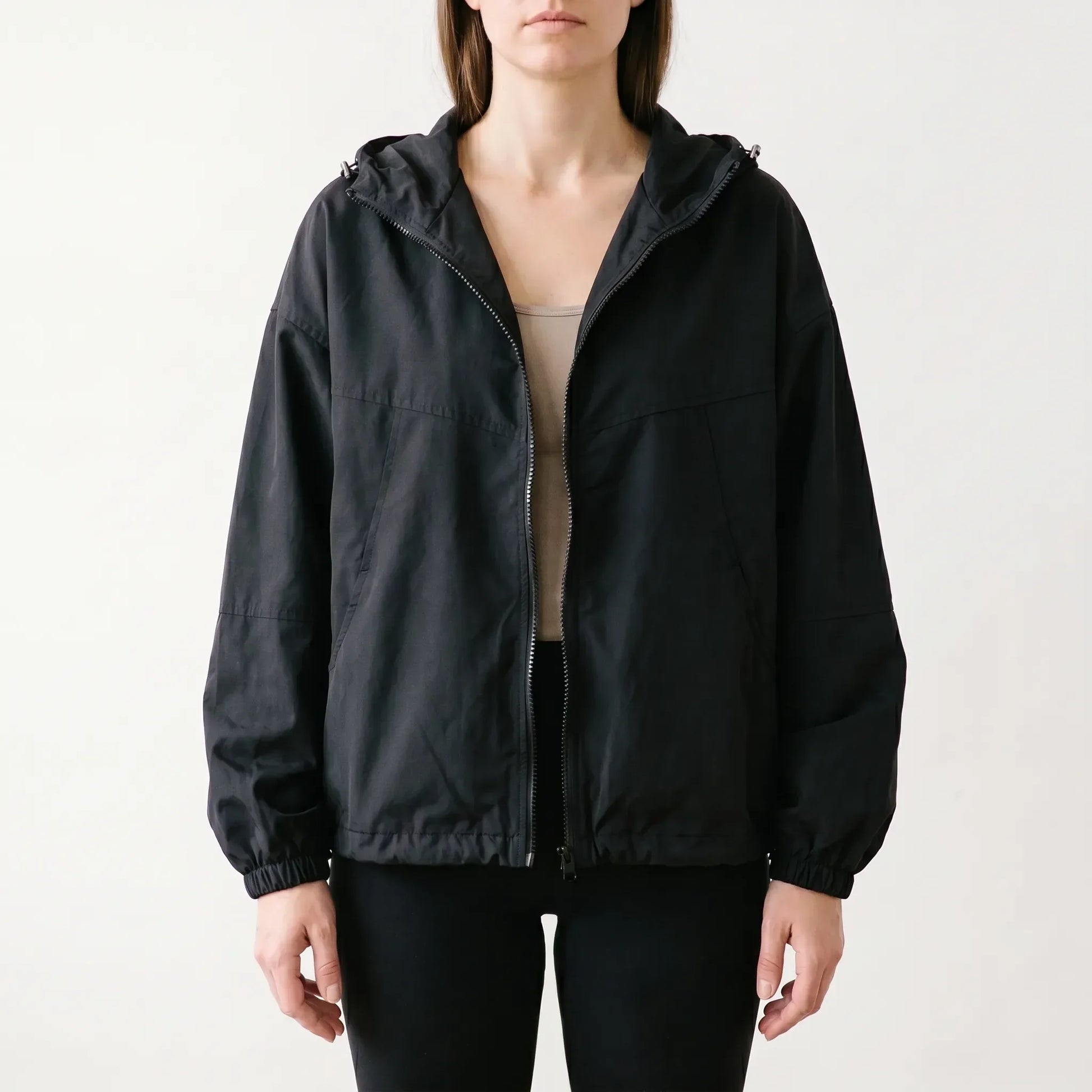 Casual Hooded Windbreaker Jacket -  Regina