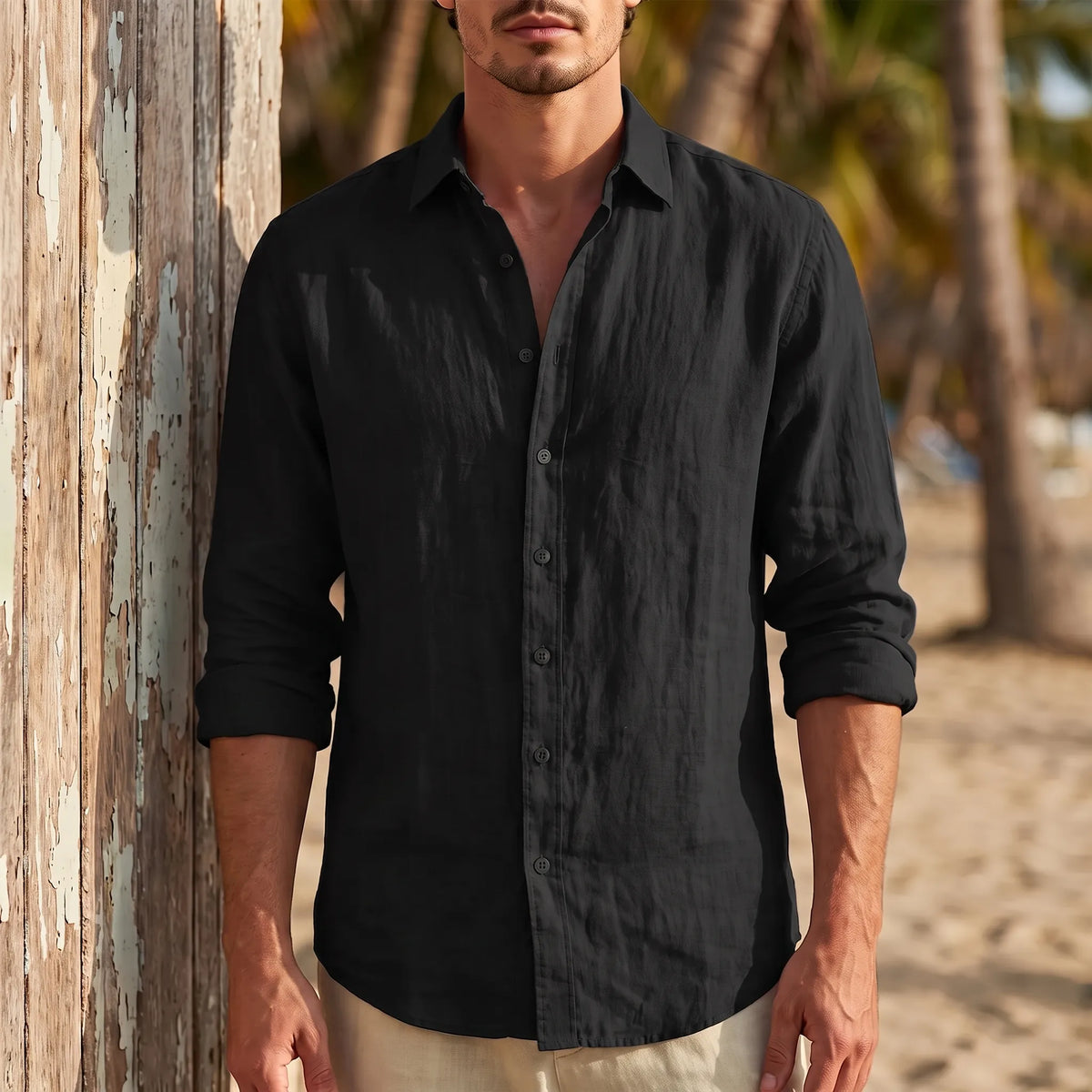 Casual Long Sleeve Shirt -  Seth