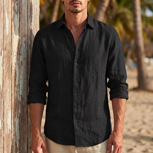 Casual Long Sleeve Shirt -  Seth