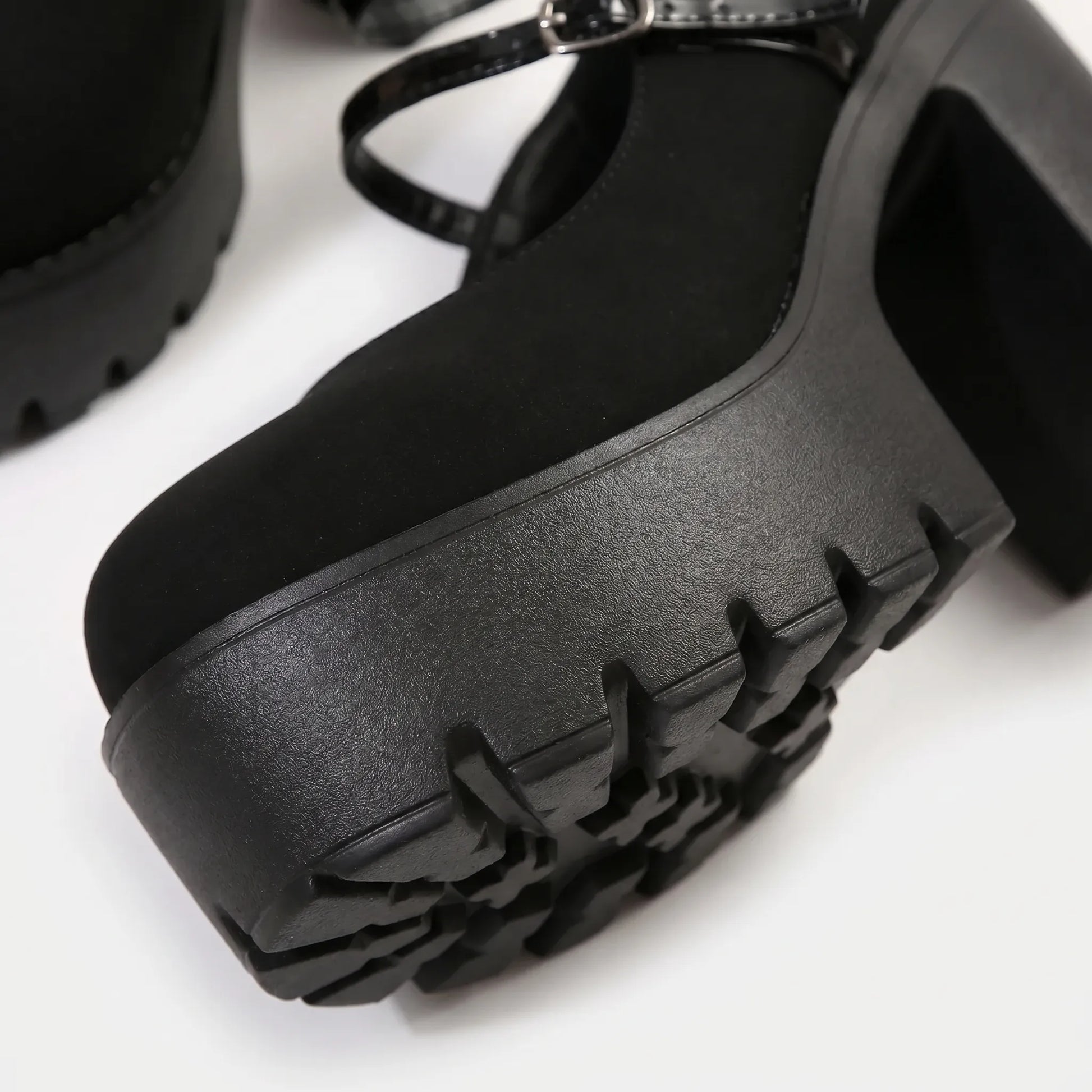 Chunky Heel Mary Jane Pumps - Antonia