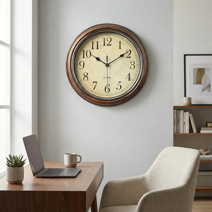 Classic Round Wall Clock - ChronoHaven