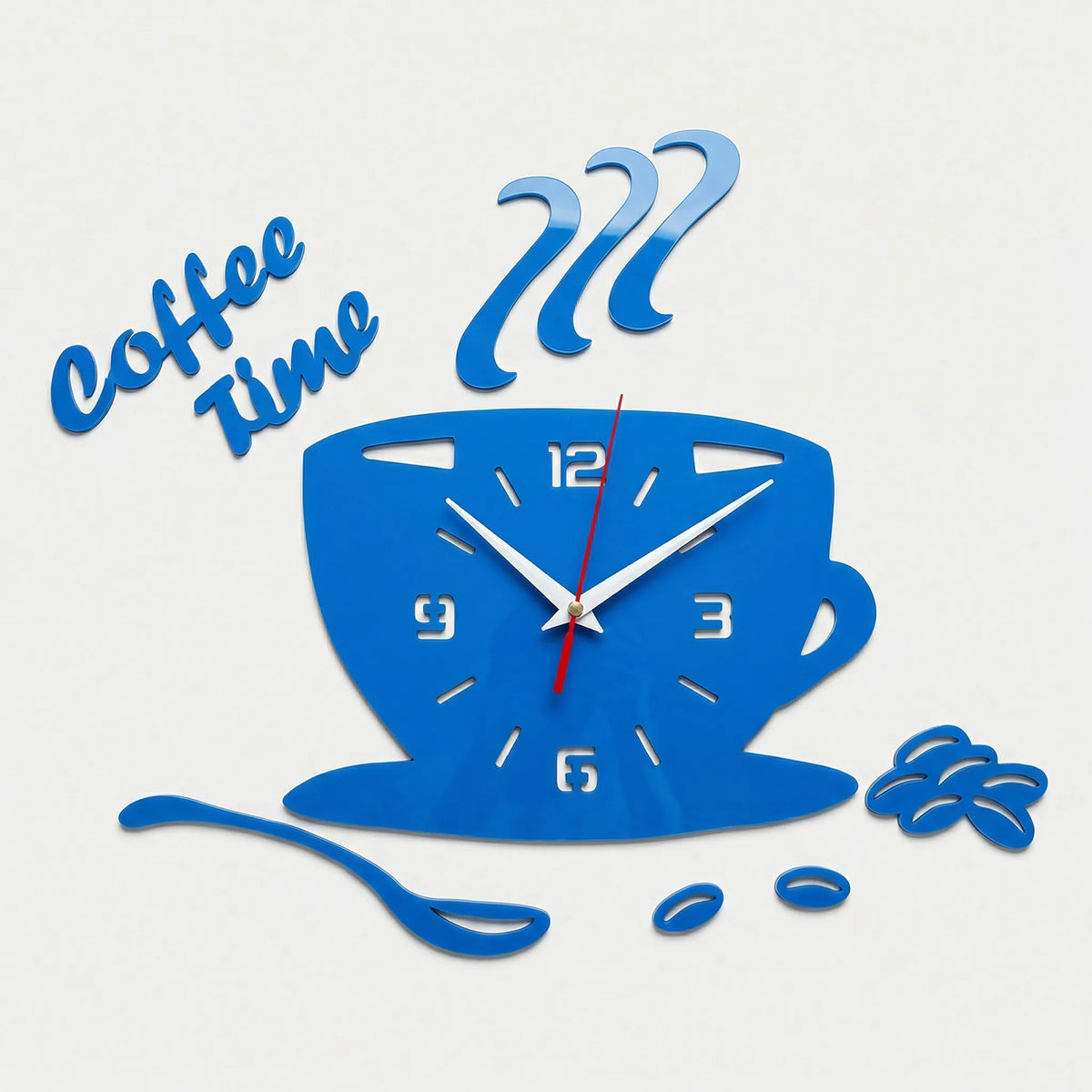 Coffee Cup Shaped Wall Clock - Caffiora