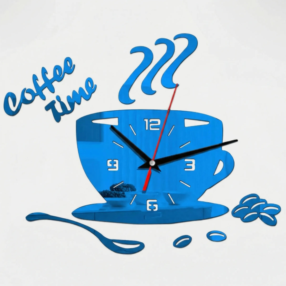 Coffee Cup Shaped Wall Clock - Caffiora
