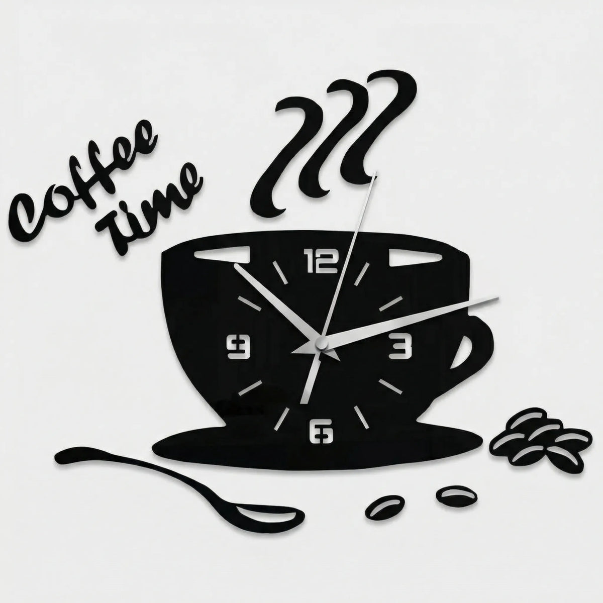 Coffee Cup Shaped Wall Clock - Caffiora