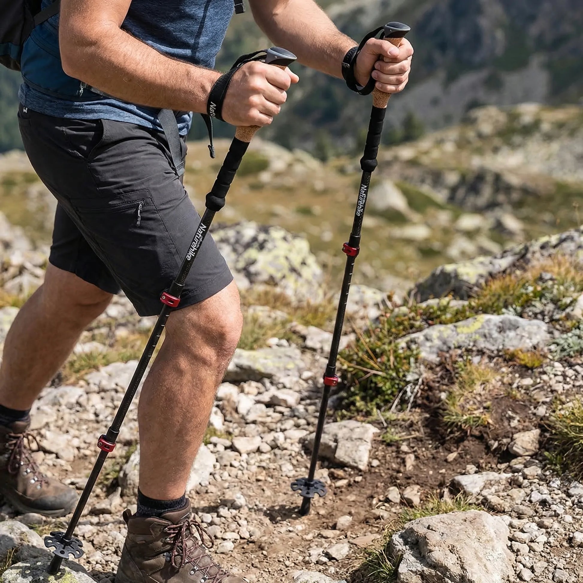 Collapsible Telescopic Trekking Pole Set -  Summastride