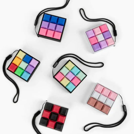 Compact Button Clicker Keychain - Fidgix
