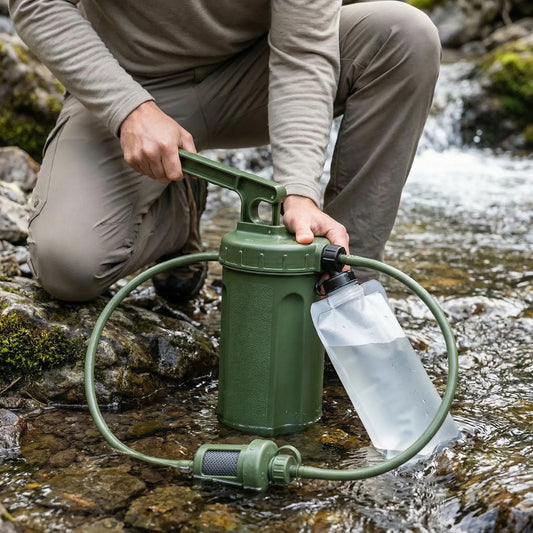 Compact Portable Water Filtration Pump -  Puraxis