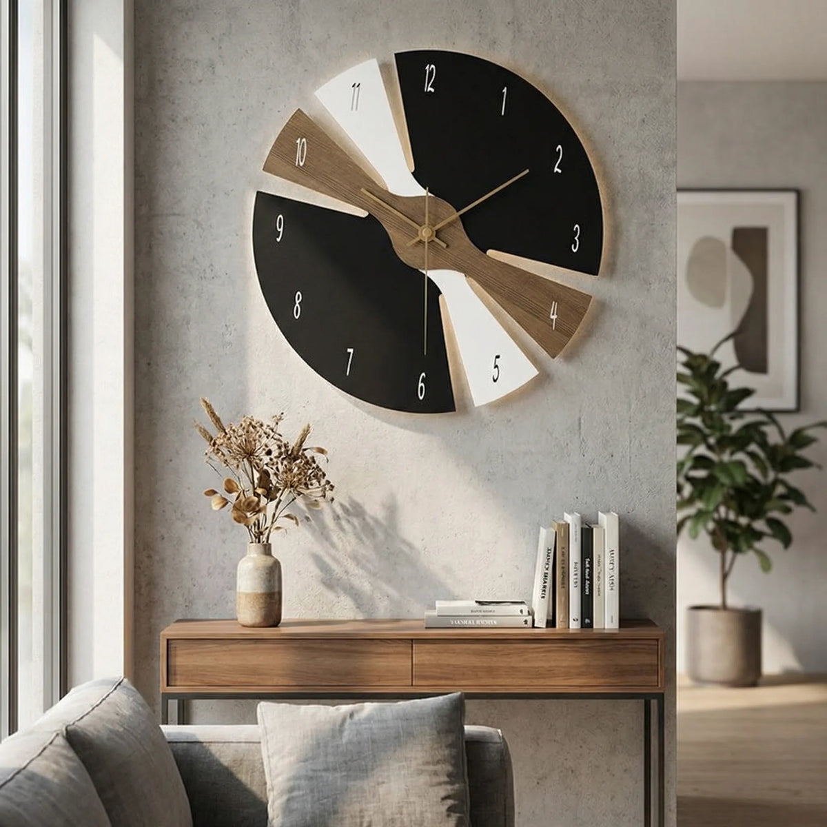 Contemporary Wall Clock - Lunavue